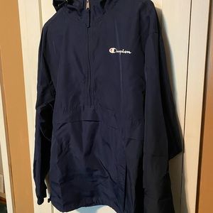 Navy Blue Champion Windbreaker